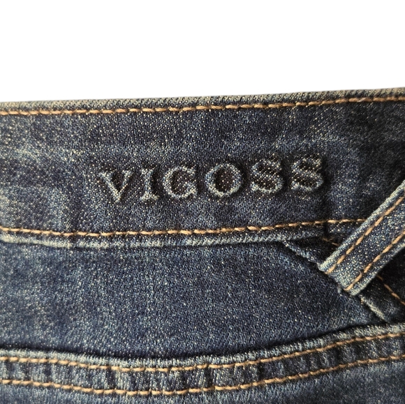 Vigoss Womens 31 The Chelsea Boot Cut Denim Jeans Y2k Classic W31 L33 Dark wash - Picture 9 of 12